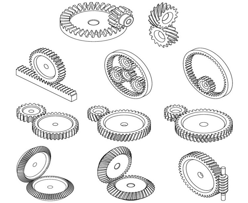 Иллюстрация различных типов доступных передач